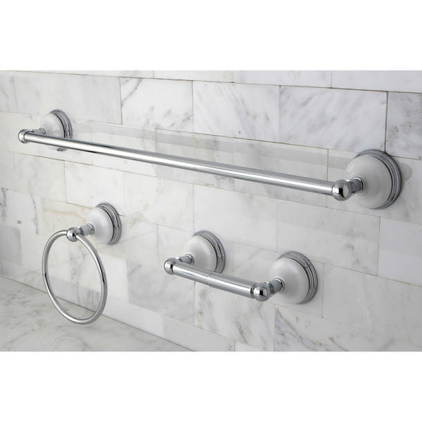 Kingston Brass Victorian 4 Piece Bathroom Hardware Set & Reviews | Wayfair